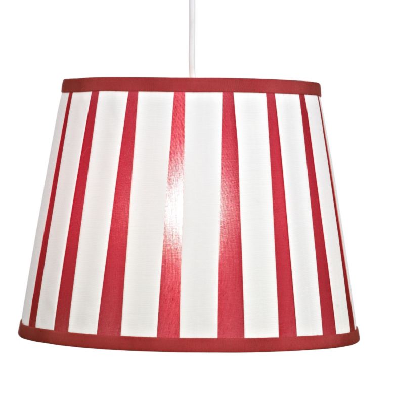 Colours by B&Q Margaret Fabric Shade Claret/Ivory Effect