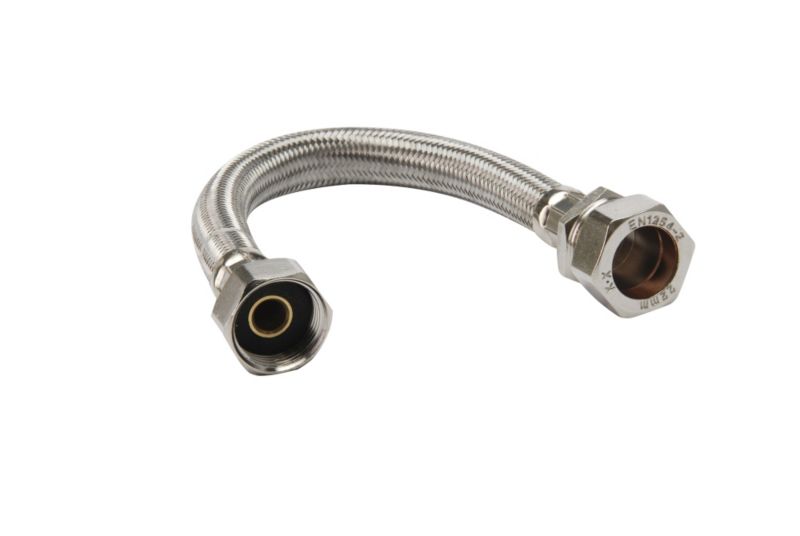 PlumbSure Flexi Comp Tap Connector 22 x 19 x 300mm