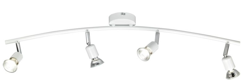 Lights by B&Q Agena 4 Spotlight Bar White