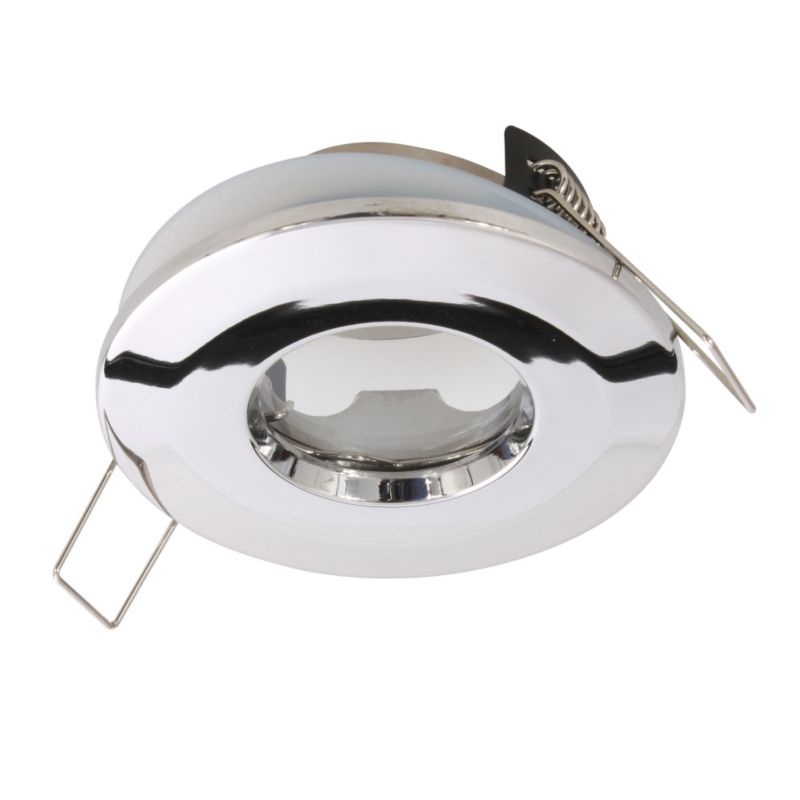 Lights by B&Q Downlight Surround Shower Round Chrome Effect