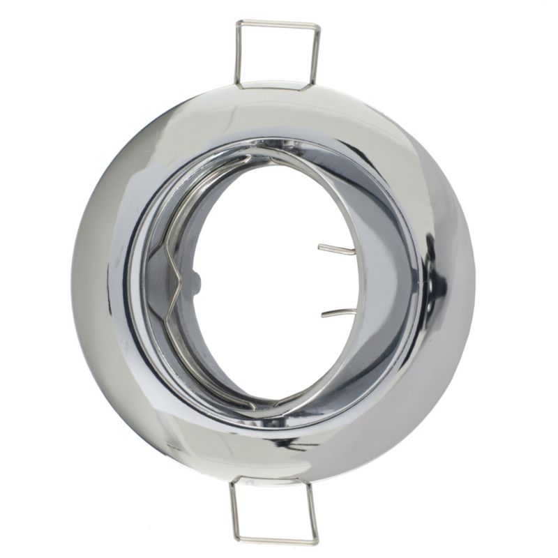 Lights by B&Q Downlight Surround Tilting Chrome Effect