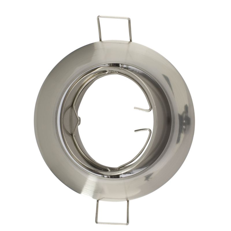 Lights by B&Q Downlight Surround Round Tilting Chrome Effect