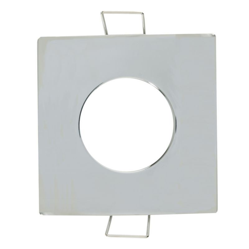 Lights by B&Q Downlight Surround Bathroom Square Chrome Effect