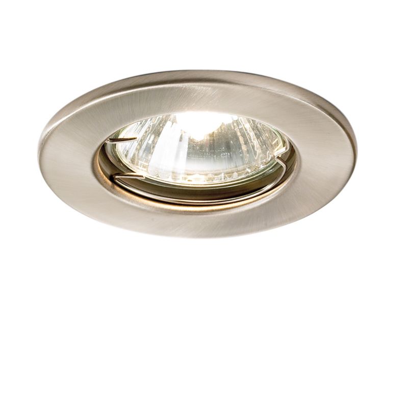 Trade Fire Rated Brushed Chrome Effect Fixed Downlight