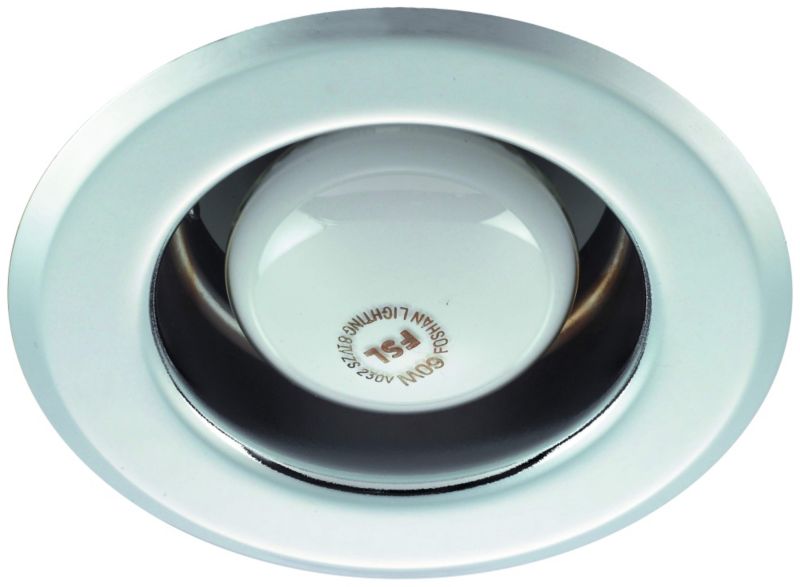 Pressed Chrome Plated 80mm Fixed Downlight