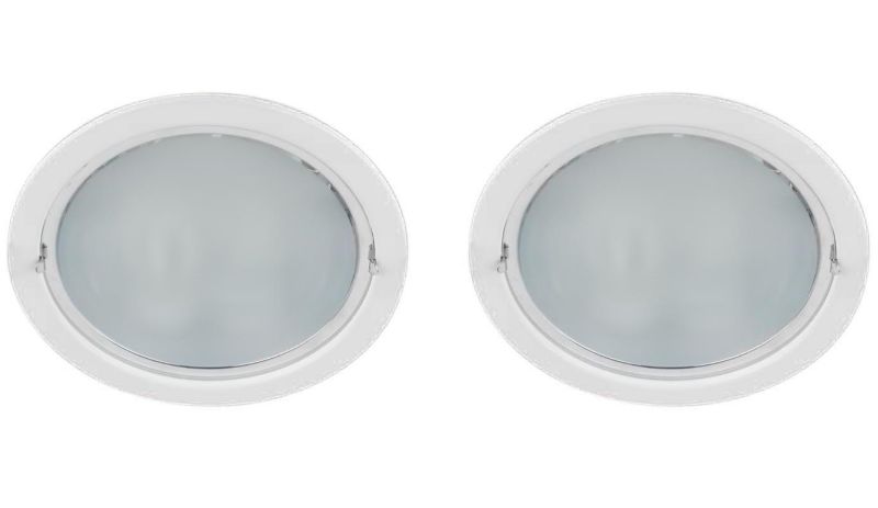 Energy Saving White Pressed Steel X2 Downlight