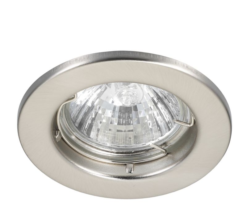 Low VoLightage Fixed Brushed Chrome 5 Pack Downlights