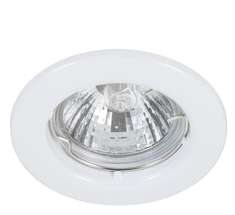 Lights by B&Q Downlight Pressed Steel White