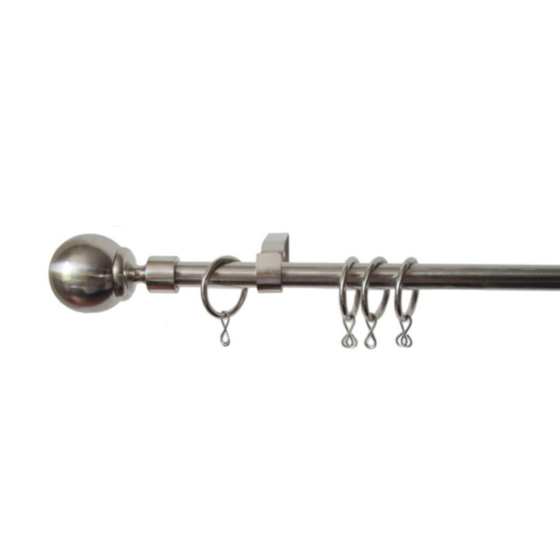 Ball End Extendable Metal Curtain Pole