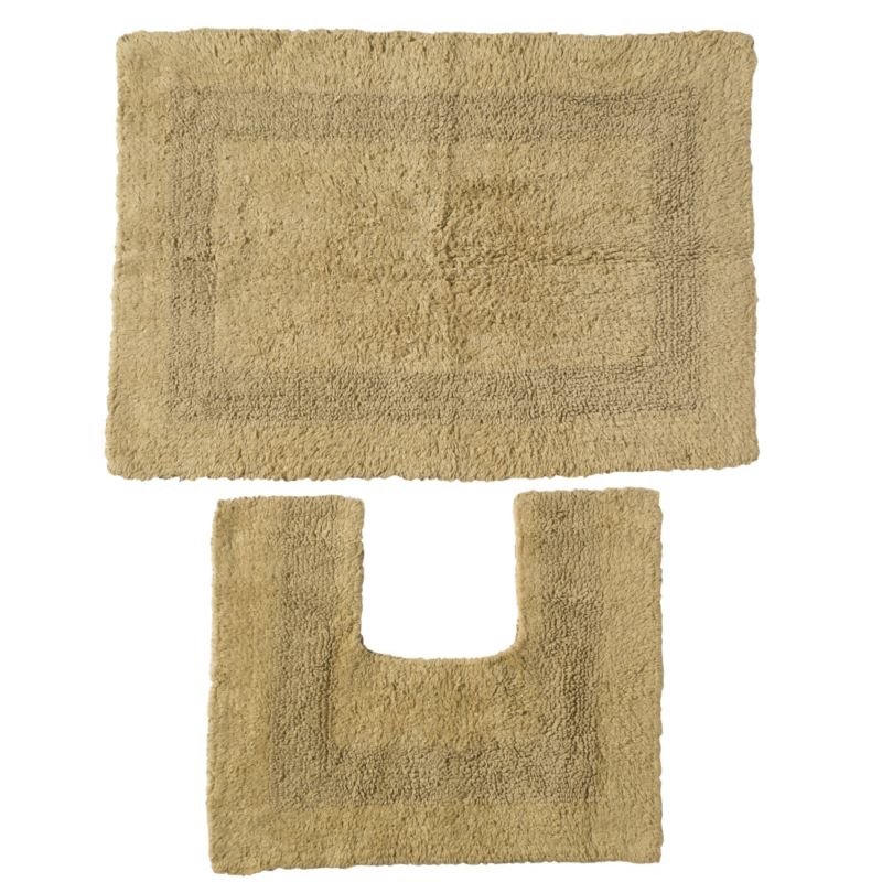 BandQ Bath Mat and Pedestal Set Natural