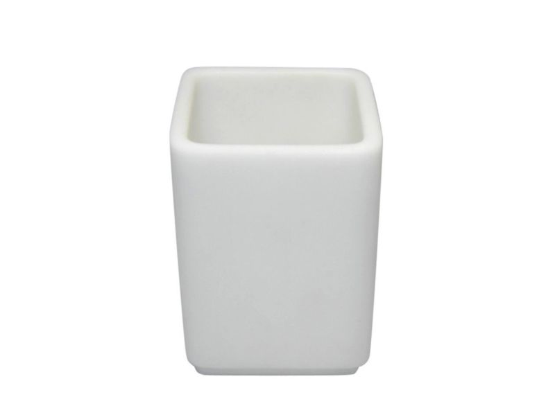 BampQ Rounded Square Tumbler White