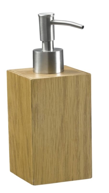 BandQ Solid Oak Soap Dispenser