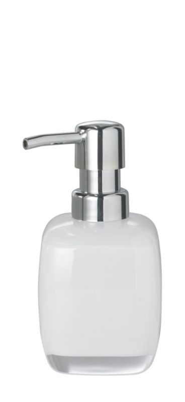 BampQ Rounded Cube Soap Dispenser White