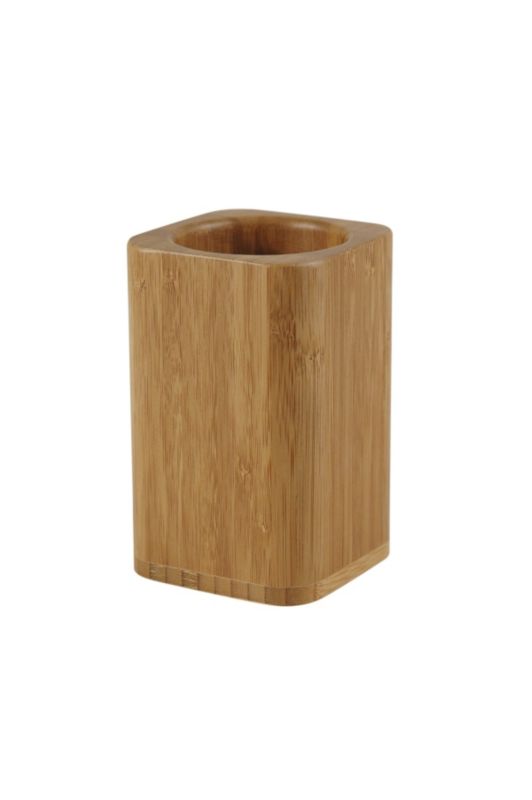 BampQ Bamboo Rounded Square Tumbler