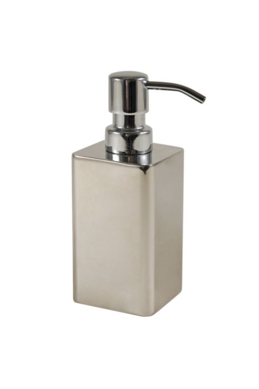 BampQ Rounded Square Soap Dispenser Chrome