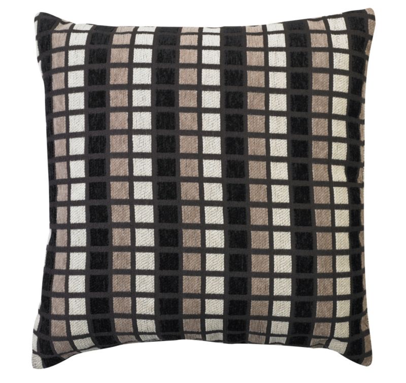 Colours by B&Q Square Chenille Cushion Chocolate (W)43 x (H)43cm