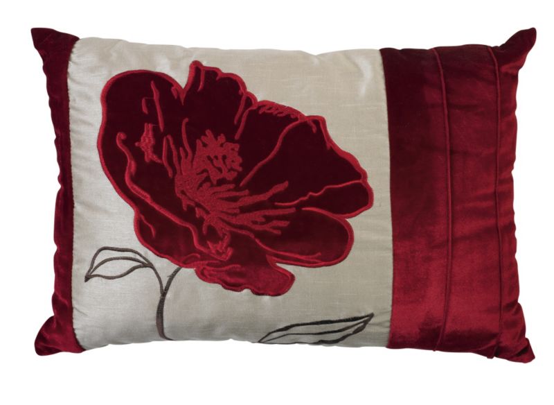 Colours by B&Q Poppy Cushion Spice (W)50 x (H)35cm