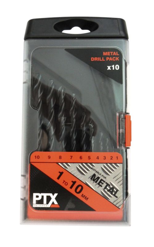 PTX 10 Piece Hss Drill Bit Set 1 10mm