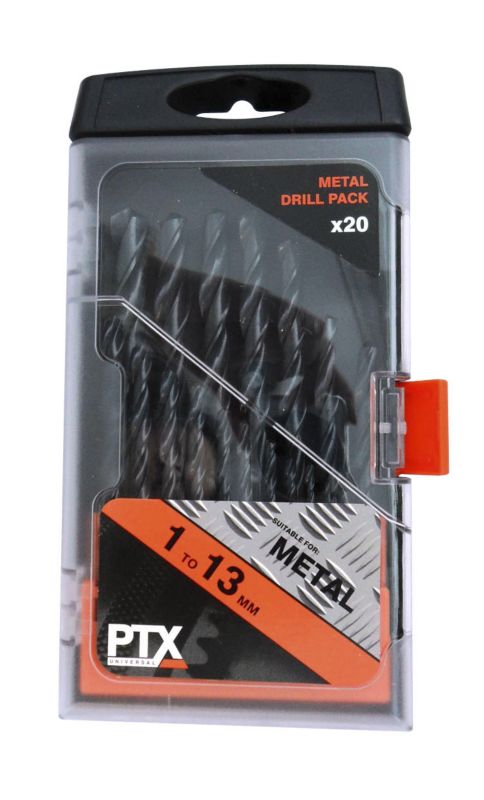 PTX 20 Piece Hss Drill Bit Set 1 13mm