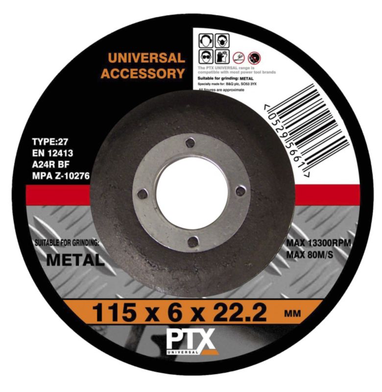 PTX 115mm Metal Grinding Disc