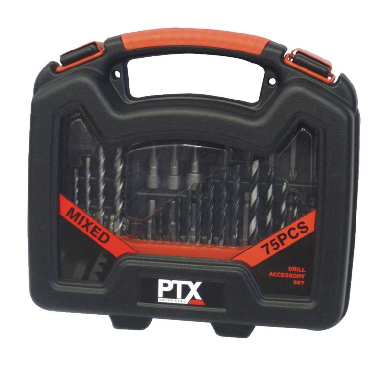PTX 75 Piece Mixed Drill Bit Set