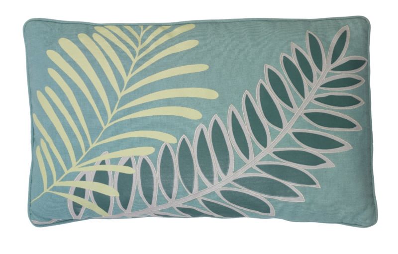 Colours by B&Q Palm Leaf Cushion Multicolour (W)50 x (H)30cm