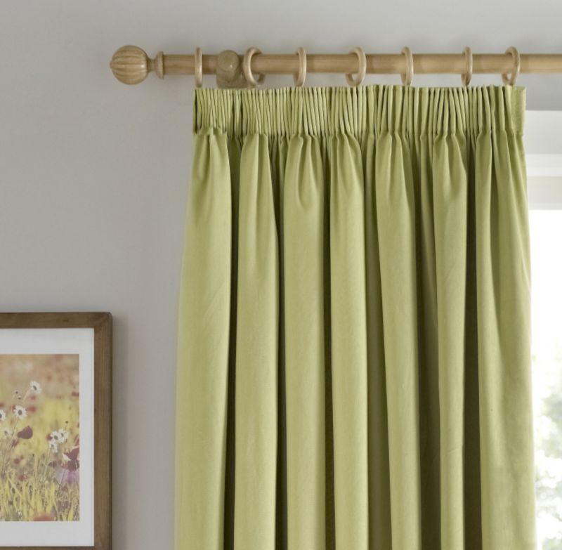 Colours by B&Q Mali Curtain Green (W)168 x (H)229cm