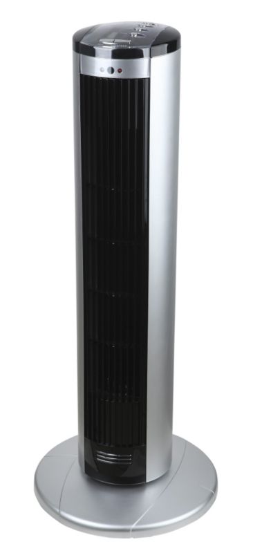 Blyss 75cm Black And Silver Effect Tower Fan