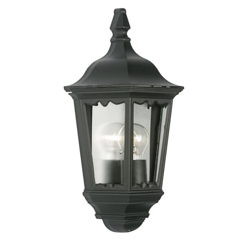 Ryedale Black 60W Half Wall Lantern