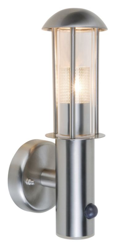 Unbranded Rocina Wall Lantern PIR Stainless Steel 40w