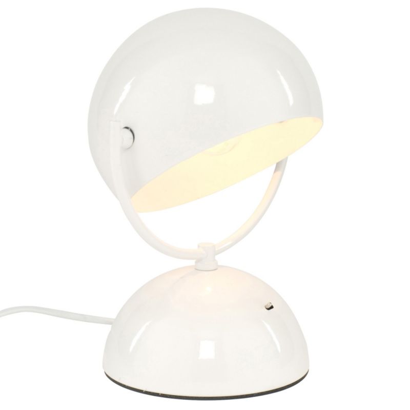 Colours Gizmo Gloss White Table Lamp