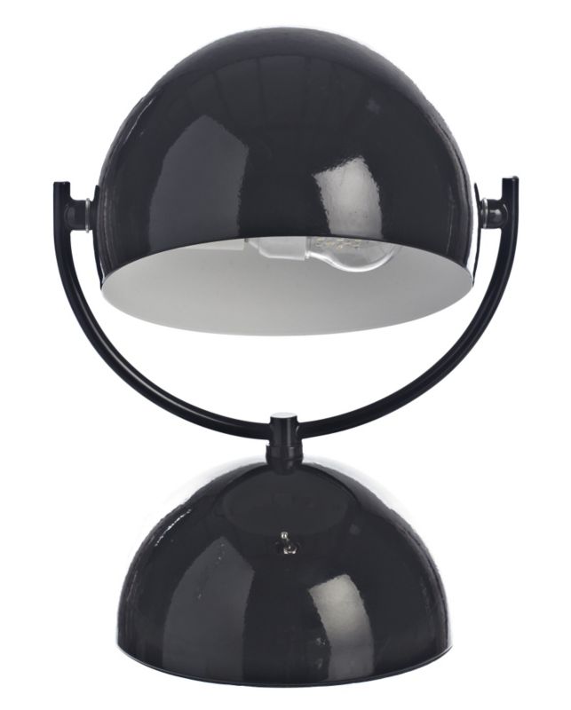 Colours Gizmo Gloss Black Table Lamp