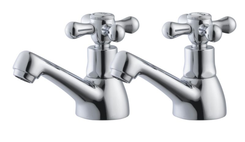 Plumbsure Azure Basin Taps Chrome Finish