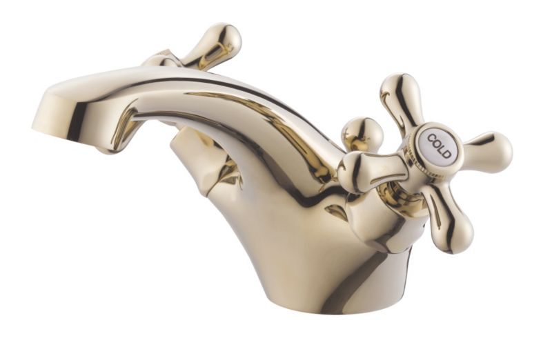 Plumbsure Azure Basin Mixer Gold Finish