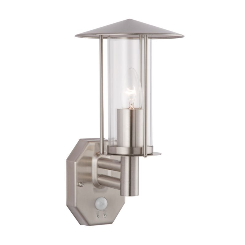 Trieste PIR Stainless Steel Wall Lantern