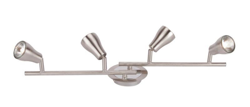 Lights by B&Q Jupiter 4 Bow Spotlight Polished Chrome Effect