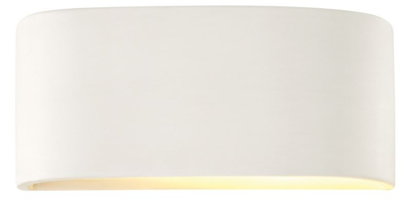 Lights by BandQ Della Ceramic Wall Light White