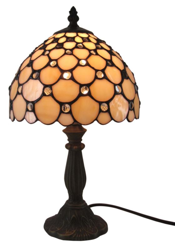 Layla Tiffany Style Antique Amber Table Lamp