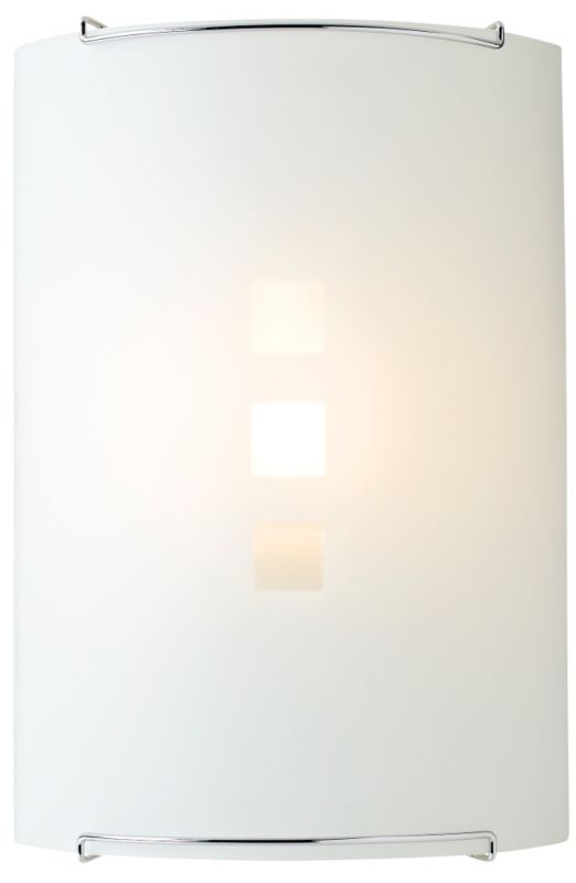 Colours Aries Etched Glass Flush Wall Lamp