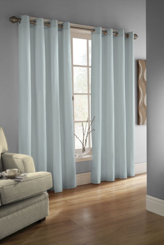 Baker Cotton Curtain Duck Egg W116 x L137cm