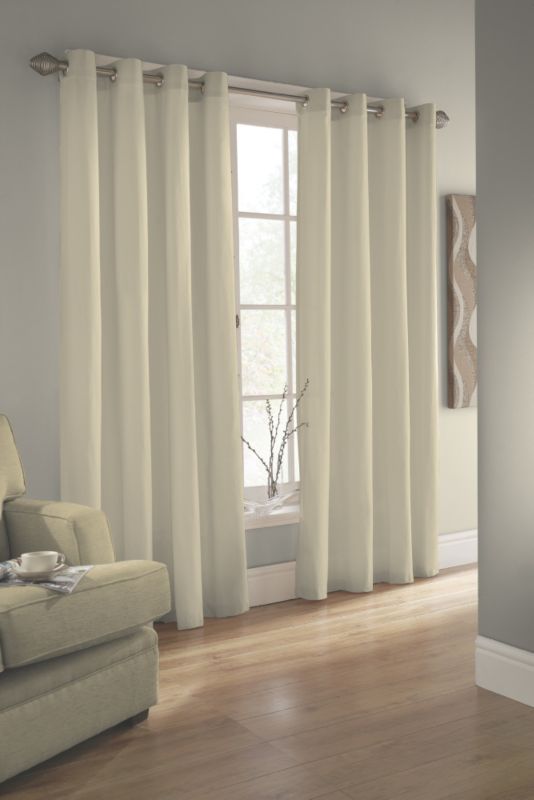 Baker Cotton Curtain Cream (W)116 x (L)137cm