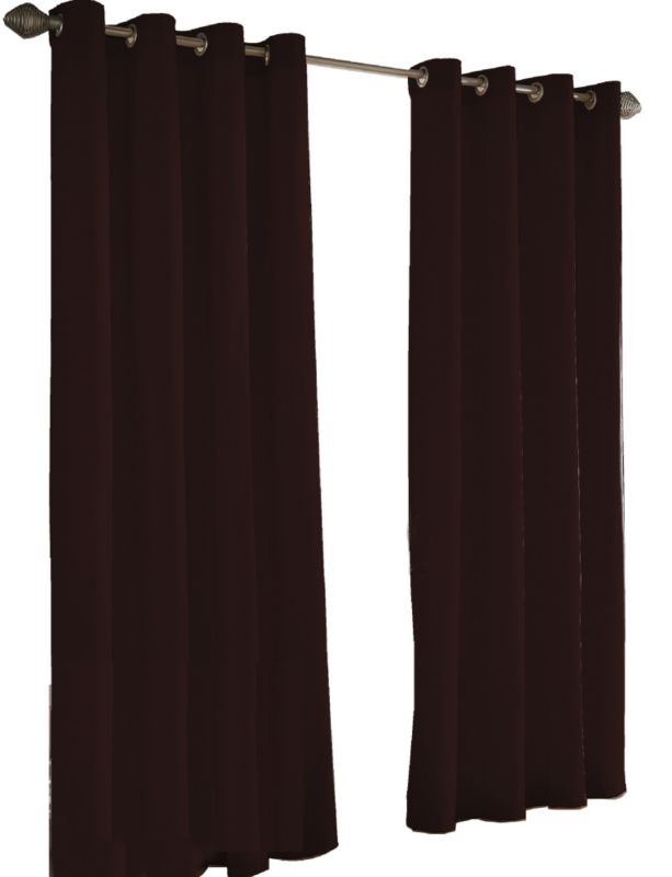 Baker Cotton Curtain Chocolate W168 x L183cm