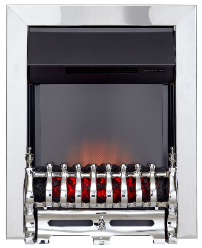 Abbie Inset Electric Fire Chrome Effect