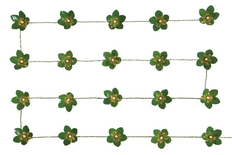 Lesia 20 Green Flower String Lights Green