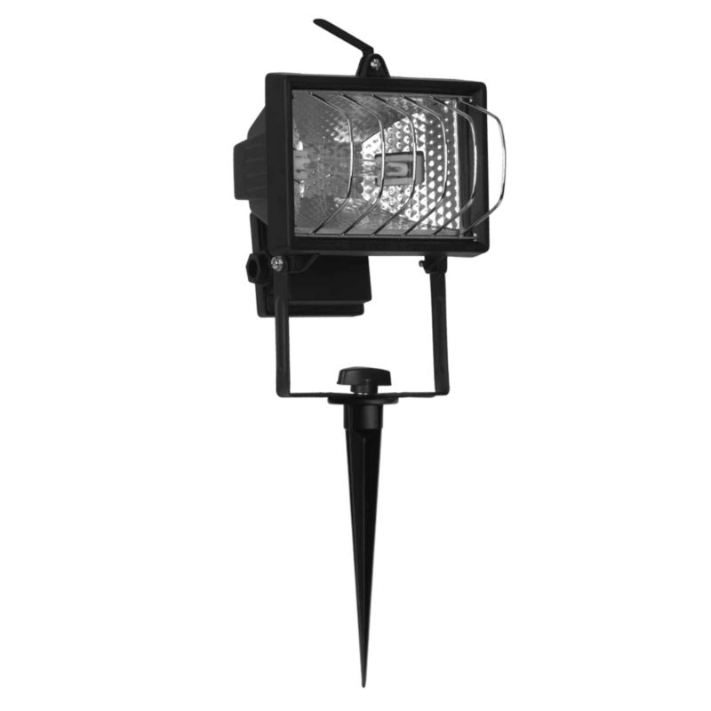Friston 120W Halogen Spike Floodlight Black