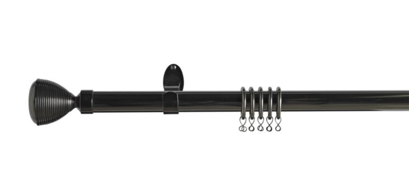 Colours Zeus Urn End Extendable Metal Curtain Pole Set