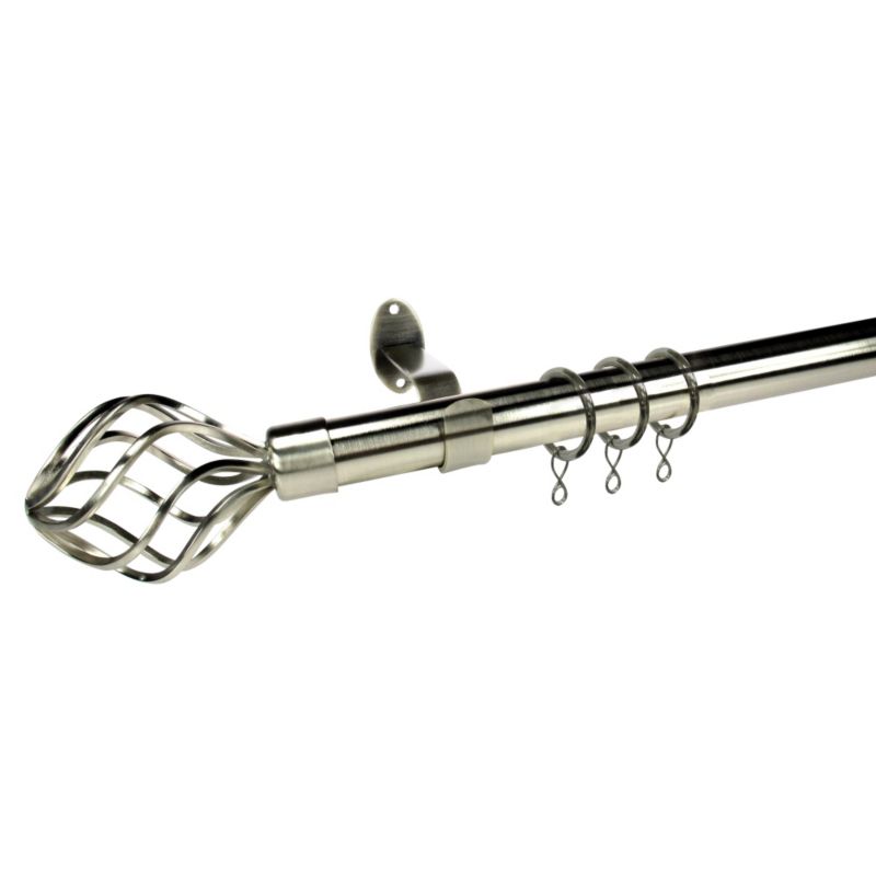 200-360cm Manoir Stainless Steel Cage Curtain Pole