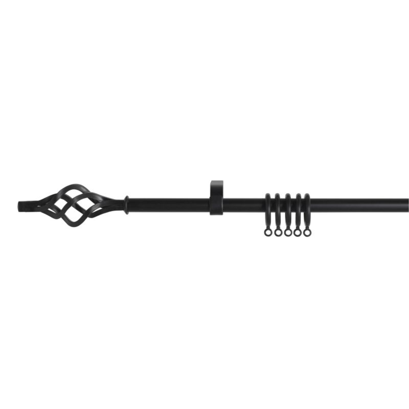 Unbranded 170-300cm Value Acer Black Cage Curtain Pole