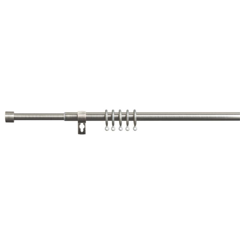 Misty Stud End Extendable Metal Curtain Pole Set