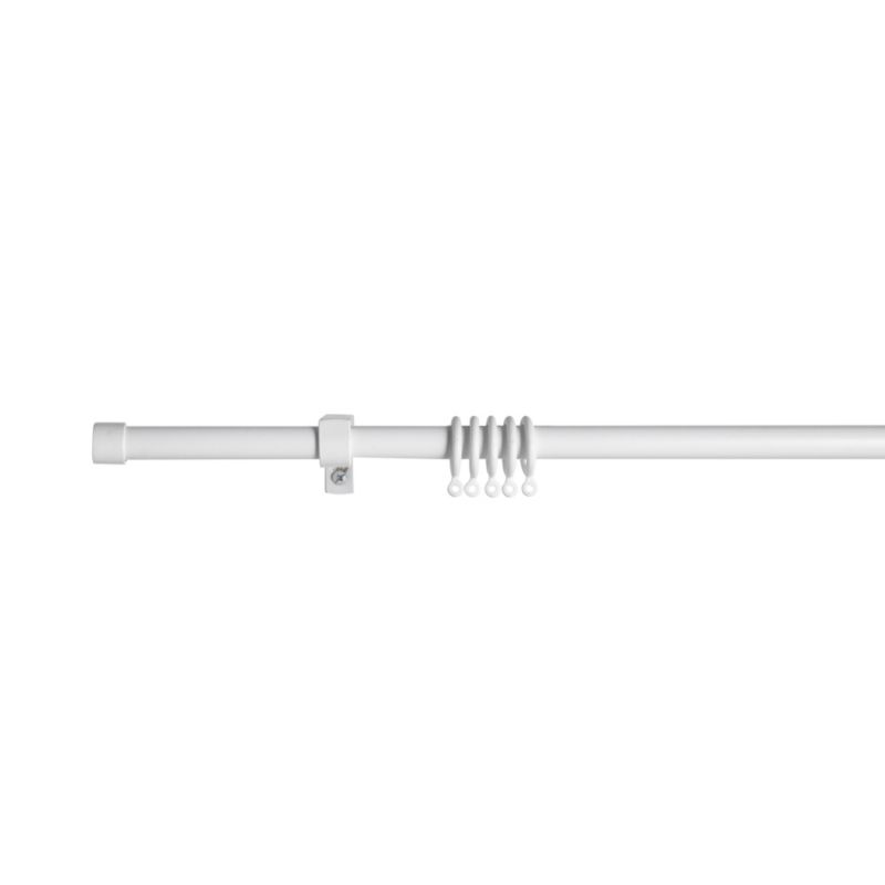 120-210cm Value Misty White Curtain Pole